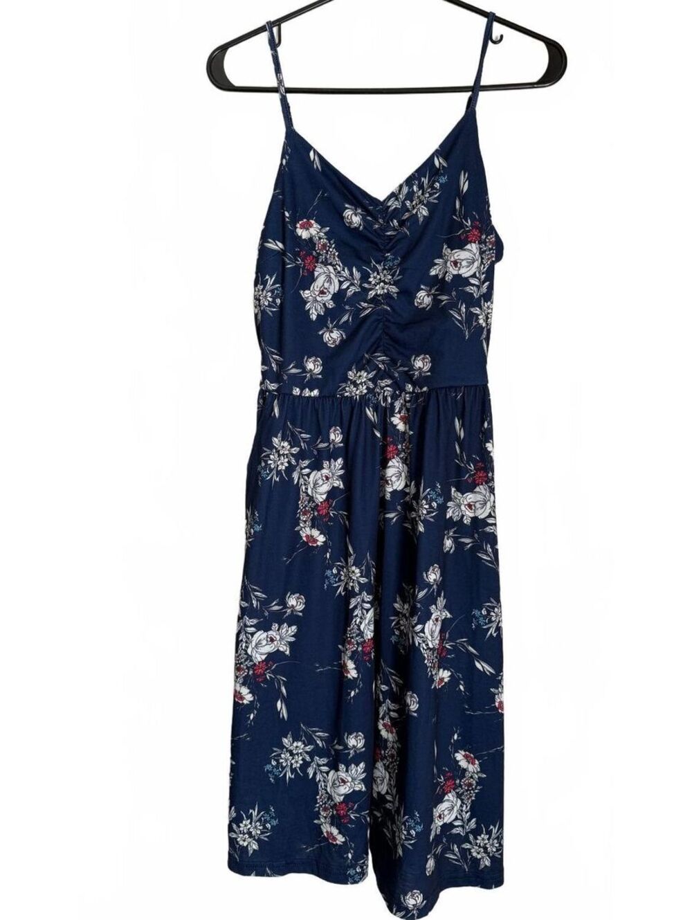 Yathon NEW Dress Size Medium Blue Sleeveless Flare Cottagecore Coquette Floral